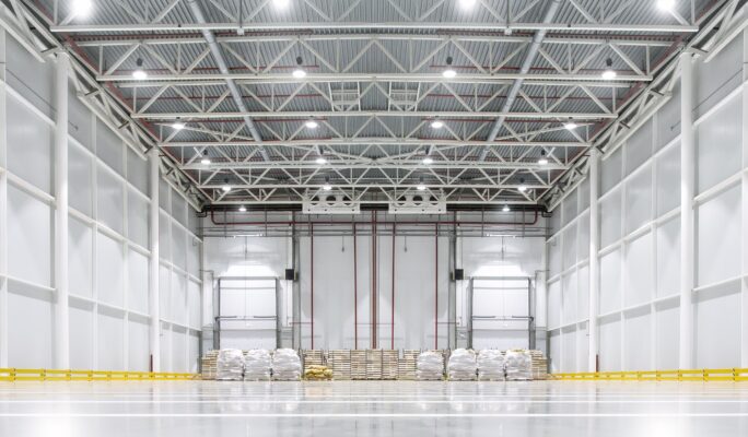 Walk-in Cooler in Warehouse